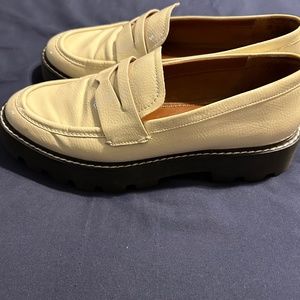 Franco Sarto Cream Loafers